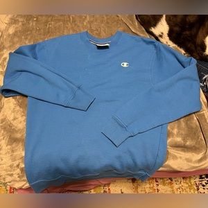 Blue champion crewneck